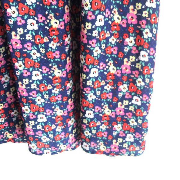 Cynthia Rowley Women's Blouse Plus 3X Floral Ditsy Pleated Short Sleeve Chiffon - Picture 6 of 9